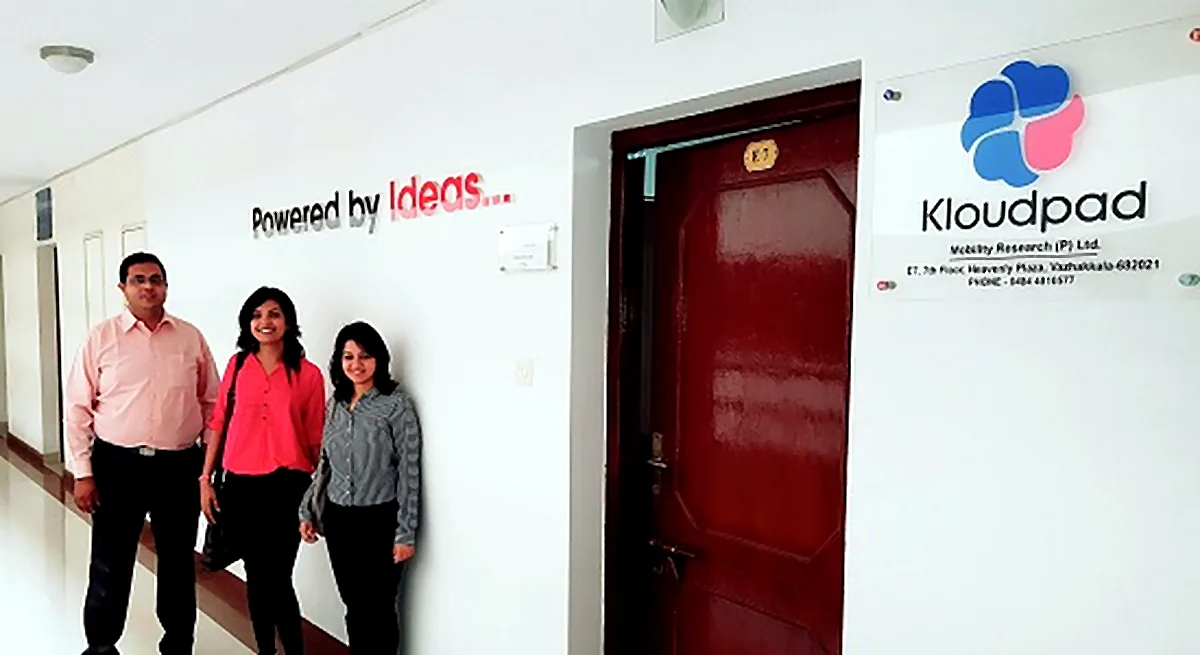 The Department for International Trade infratech team at the Kloudpad office.