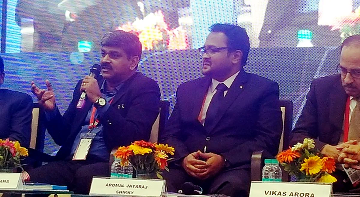 On the IMC panel with executives from Nokia, Accenture, Wipro and IBM.