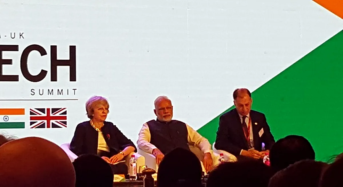 The summit, opened by the Prime Ministers of the UK and India.