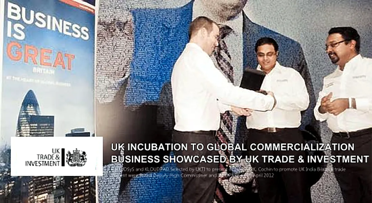 Mementos from the British Deputy High Commissioner after a joint presentation at Startup Village.
